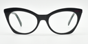 Front facing green cat's eye frame